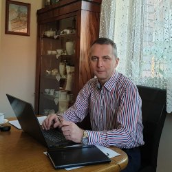 Prezydent Dariusz Polowy pracuje w domu