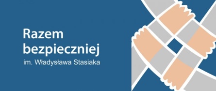 Logo programu graniczania przestępczości i aspołecznych zachowań Razem bezpieczniej im. Władysława Stasiaka na lata 2018-2020