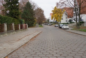 Ulica Bema - widok od strony ulicy Eichendorffa